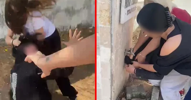 SON DAKİKA...Denizli de akran zorbalığı kamerada: Isladılar, darp ettiler, saçından tutup sürüklediler!