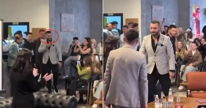 Şaşırtan görüntü! İzdivaç yarışmacısı Erol Yıldırım üniversite söyleşisinde