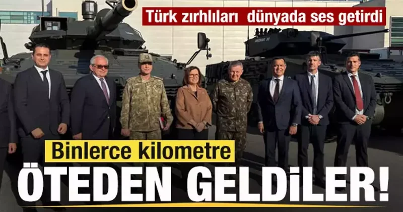 Binlerce kilometre öteden geldiler! Türk zırhlıları dünyada ses getirdi