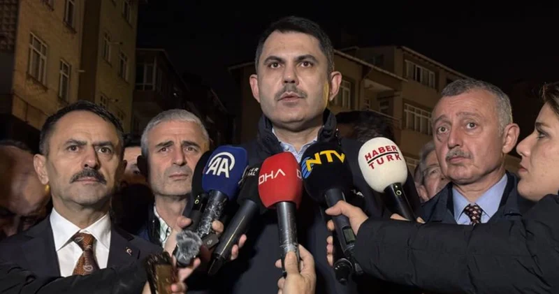 Bakan Kurum dan Gebze de çöken binaya ilişkin inceleme Son dakika haberleri