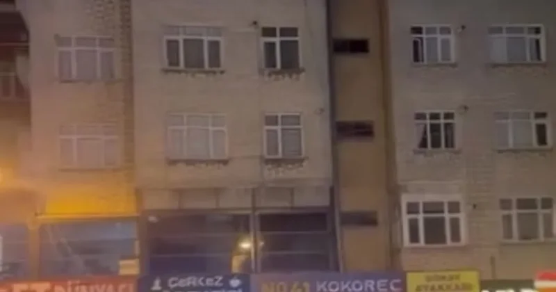 Gebze’de bir bina daha alarm verdi! Çatırdama sesleri duyuldu, bina boşaltıldı