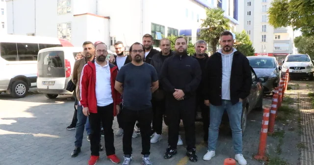 Samsun da özel hastane çalışanlarından maaş eylemi Samsun Haberleri