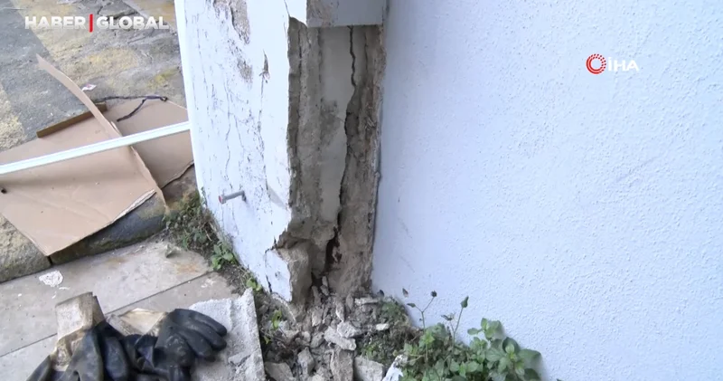 Ataşehir de bina kolonlarında patlama paniği