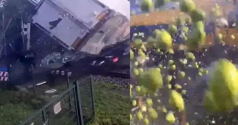 Hollanda’da tren, TIR’a çarptı: 5 yaralı