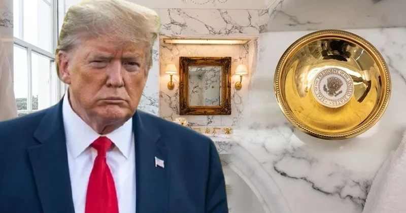 Altın musluklu kriz: Trump hükümet kapalıyken Beyaz Saray’daki banyoyu yeniledi! Sözcü Gazetesi