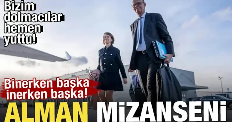 Alman Başbakanın görüntüleri mizansen çıktı!