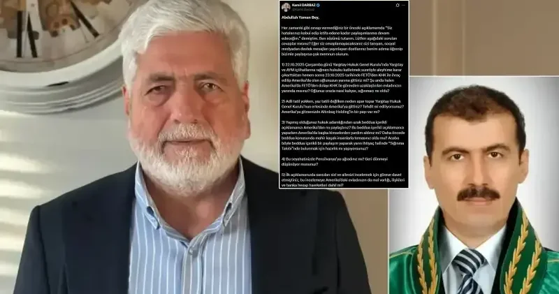 20 yıllık davada yeni perde: Kamil Darbaz dan Abdullah Yaman ı FETÖ vurgusuyla köşeye sıkıştıran sorular Gündem Haberleri