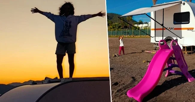 Çocukları 4 yaşına gelince eşiyle radikal bir karar aldı! Evimiz tekerlek diyerek İstanbul dan yola çıktılar