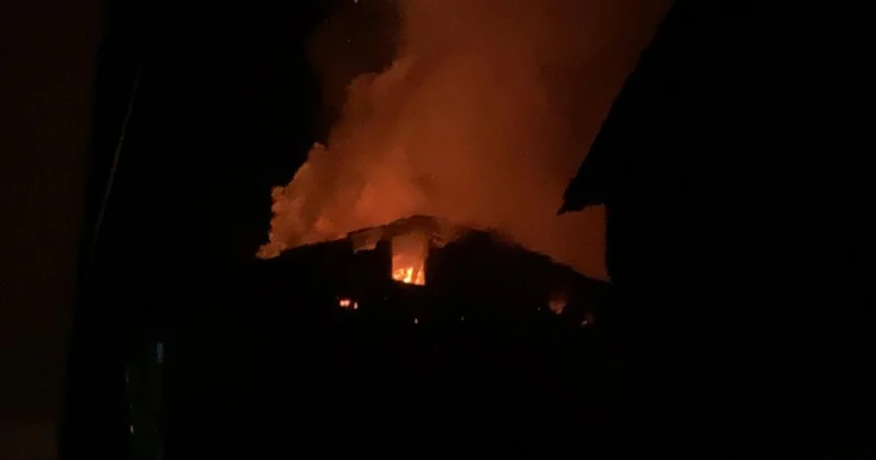 Çankırı da bir evde yangın çıktı