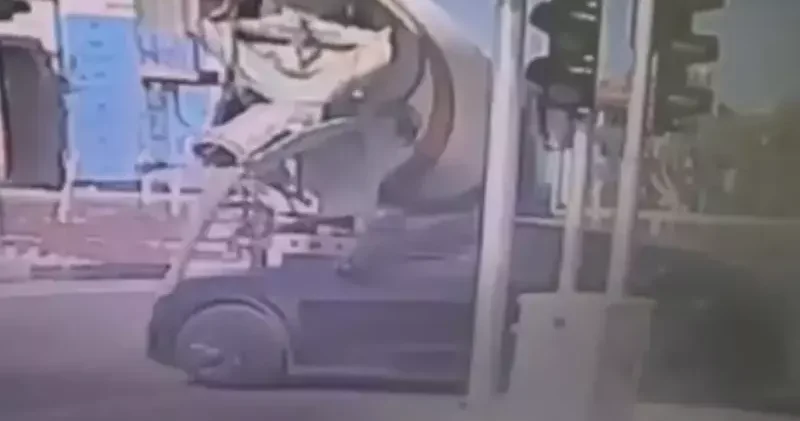 Yola beton döken mikserin sürücüsüne para cezası