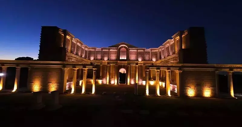 UNESCO mirası Sardes artık geceleri de gezilebilecek