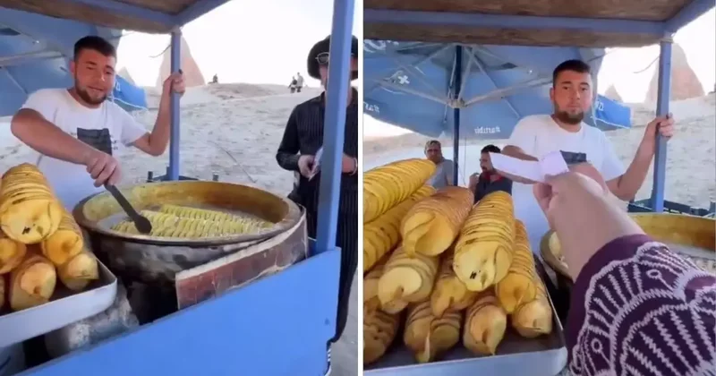 Turiste sattığı patates cipsin fiyatı öyle böyle değil
