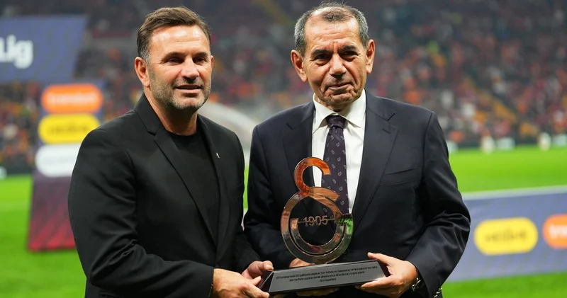 Okan Buruk a 100. galibiyet plaketi verildi! Galatasaray Haberleri
