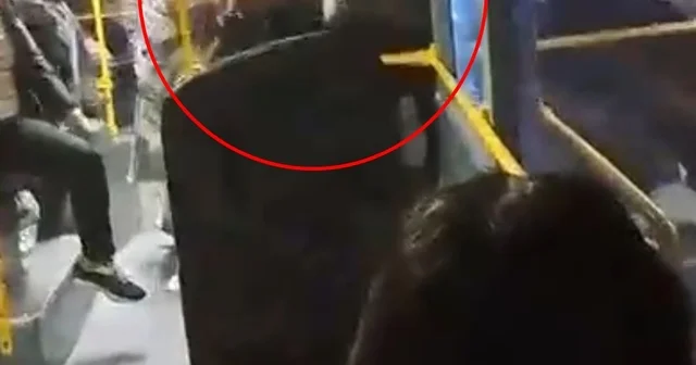 Otobüste, kadınların yer kavgası kamerada Bursa Haberleri
