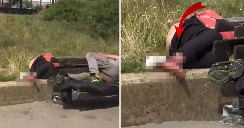 Avrupa nın orta yerinde kahreden görüntü