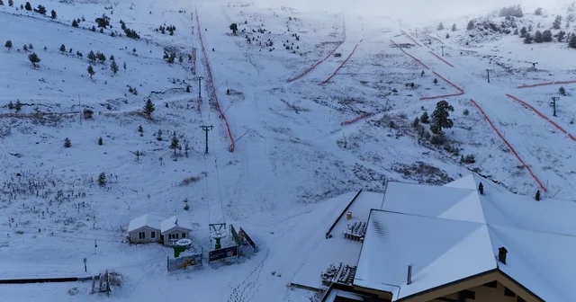 Bolu nun yüksekleri beyaz örtüyle kaplandı Bolu Haberleri