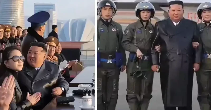 Kuzey Kore lideri Kim Jong Un, hava gücünü sahneye çıkardı