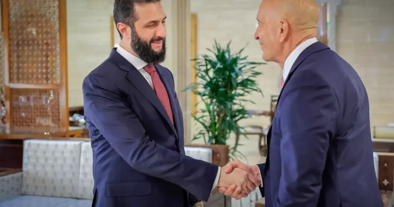 Suriye Devlet Başkanı eş Şara, Tom Barrack ı kabul etti