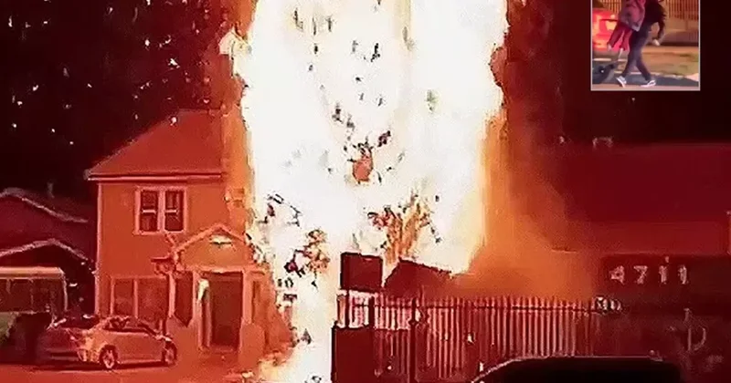 Kahraman sağlık görevlisi, küçük kızı alevlerin içinden aldı