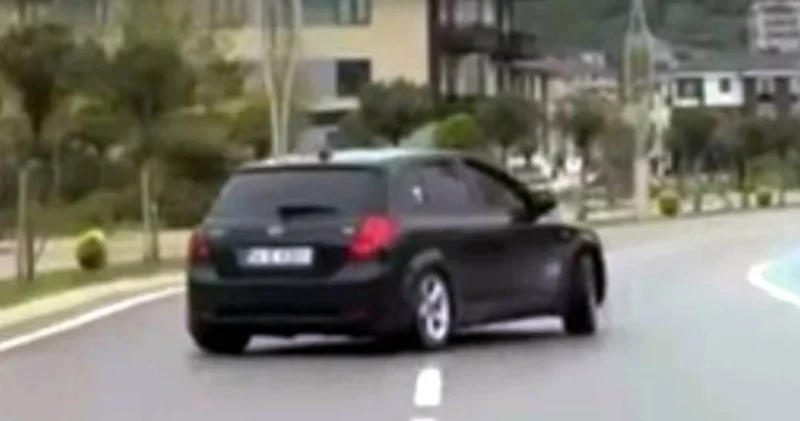 Maganda sürücü hayatının şokunu yaşadı