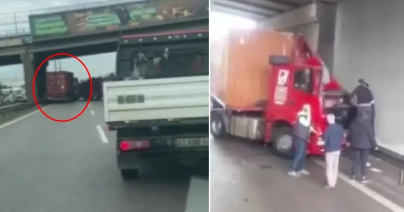 TEM de korkunç kaza! Kendi kullandığı tırın altında kalarak can verdi