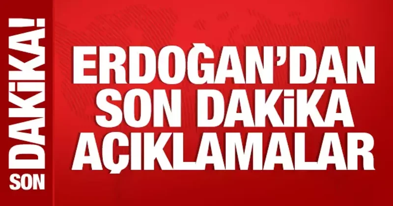 Son Dakika: Cumhurbaşkanı Erdoğan, Kabine Toplantısı sonrası konuşuyor