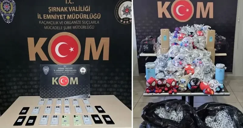 Şırnak’ta 10 milyon liralık kaçak malzeme ele geçirildi Şırnak Haberleri