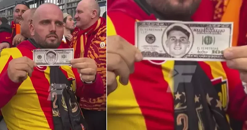 Galatasaraylı taraftarlardan Kerem Aktürkoğlu na dolarlı gönderme Fanatik Spor Haberleri Video