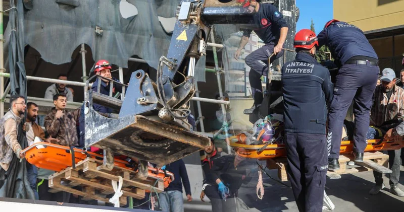 İnşaatın beşinci katından düşen işçi yaralandı!