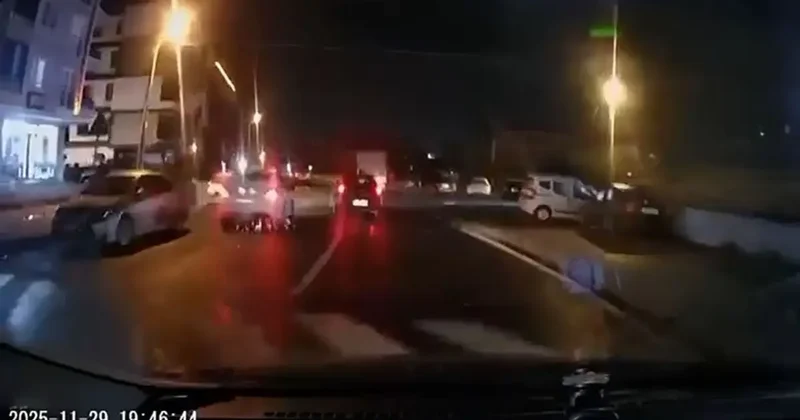 Tehlikeli kovalamaca araç kamerasında