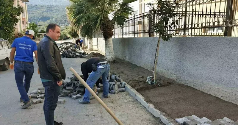 Bozdoğan Belediyesi, okullarda çevre düzenlemelerini sürdürüyor