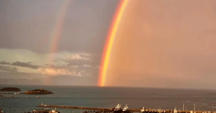 Kuşadası nda muhteşem görüntü
