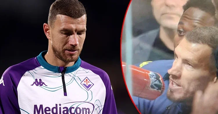 Fiorentina da taraftarın sabrı taştı: Edin Dzeko, megafonla seslendi!