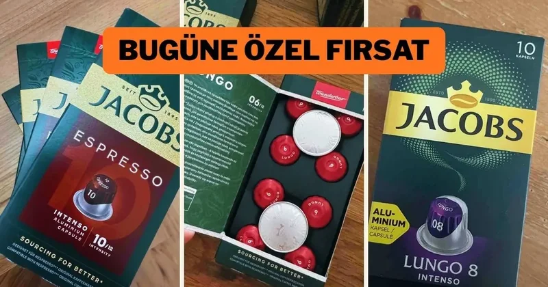 Jacobs kapsül kahvelerde son güne özel harika fırsatlar!