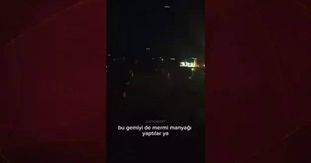 Savaşın ortasında kalan Türk mürettebattan yeni görüntüler: Bu gemiyi de mermi manyağı yaptılar