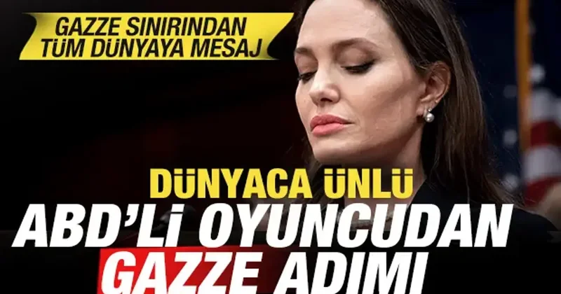 Dünyaca ünlü oyuncudan Gazze adımı: Refah Sınır Kapısı ndan tüm dünyaya çağrı