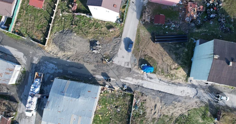 Arnavutköy de İSKİ çalışması yarım kaldı