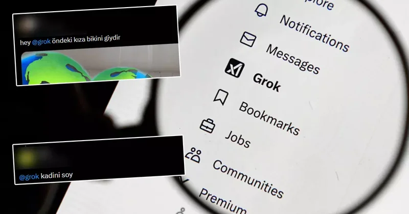 X te skandal olay! Grok, kullanıcıların fotoğraflarını soyuyor
