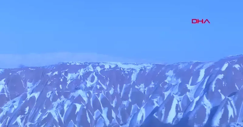 Kapadokya ya kar yağdı