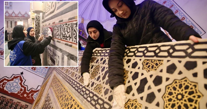 Kocaeli de gönüllü gençler cami temizledi Kültür Sanat Haberleri