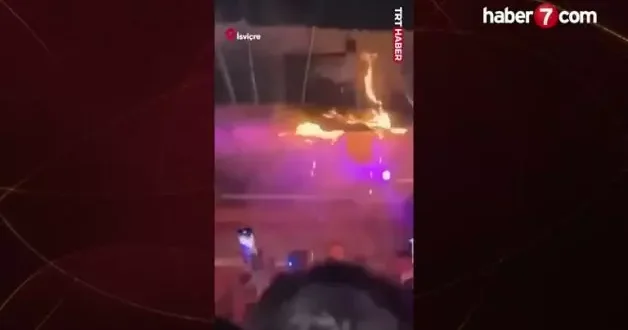 Yangının çıkış anı: İsviçre deki patlamada 47 kişi hayatını kaybetti