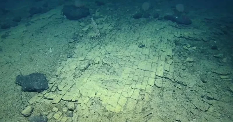 Okyanusun dibinde sarı kaldırım taşlarıyla döşenmiş yol bulundu: Kayıp şehre mi gidiyor? Sözcü Gazetesi