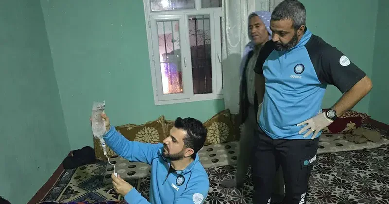 UMKE, 6 saat sonra ulaştıkları adreste doğum yapan kadına müdahale etti