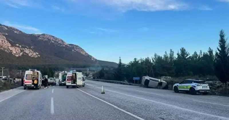 Muğla Denizli karayolunda kaza: 5 yaralı