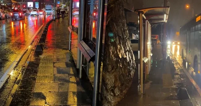 İstanbul da akılalmaz olay: 1 aylık bebeği dondurucu soğukta otobüs durağına bıraktılar!