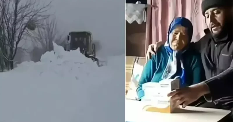 Kastamonu’da karla kapanan köy yolunda ilaç seferberliği! Ekipler harekete geçti