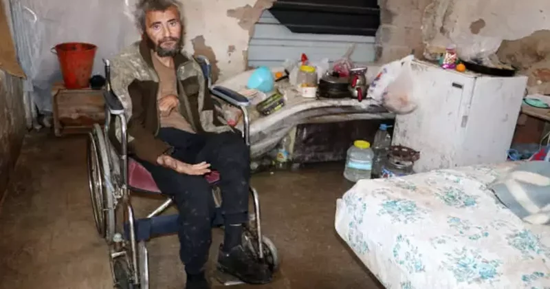 Muşambayla çevrili alanda yaşam mücadelesi veren engelliden güzel haber