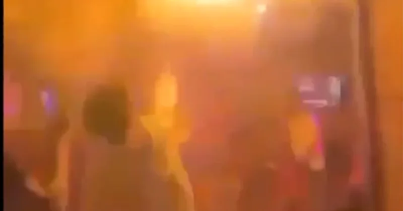 Yeni görüntüler ortaya çıktı: Bar yanarken dans etmeye devam ettiler Sözcü Gazetesi