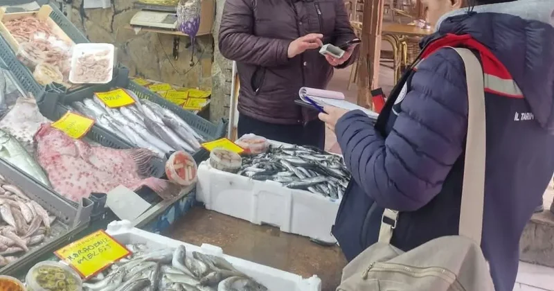Tekirdağ da perakende balık satış yerlerine denetim