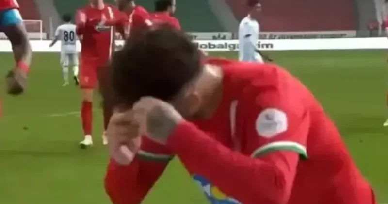 Amedspor un 7 0 yendiği maçta olay gol sevinci! Saçlarını ördü, gözler TFF ye çevrildi